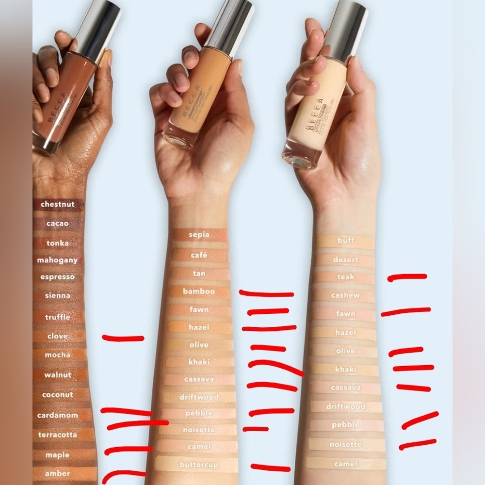 BECCA NIB Ultimate Coverage Collection 24 Hr Liquid Foundation Various Colors - Picture 5 of 5